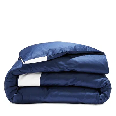Frette Flying Sateen Duvet Cover, King - Exclusive In Deep Blue/white