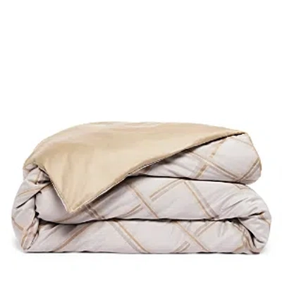 Frette Geometrics Arredo Duvet Cover, Queen - Exclusive In Sand/milk