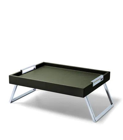 Frette Leather Otello Bed Tray In Green