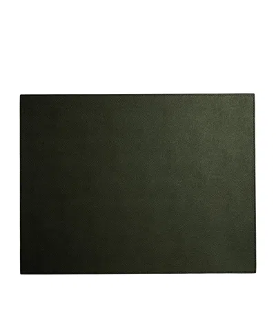 Frette Leather Otello Placemat In Green