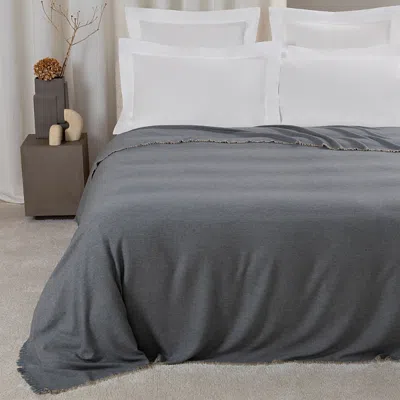 Frette Lightness Bed Blanket In Gray