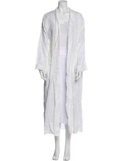 Pre-owned Frette Linen Coat In White