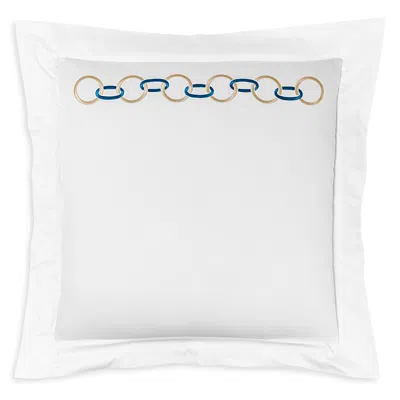 Frette Links Embroidery Cotton Euro Sham In Beige
