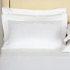 Frette Luminescent Pearls Embroidered Standard Sham In Milk/gold
