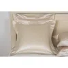 Frette Lux Glowing Weave Euro Sham In Milk