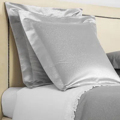 Frette Lux Glowing Weave King Sham In Gray