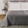Frette Lux Herringbone Coverlet, King In Slate Gray