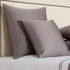 Frette Lux Herringbone Decorative Pillow, 20 X 20 In Gray