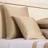 Frette Lux Herringbone Decorative Pillow, 20 X 20 In Savage Beige