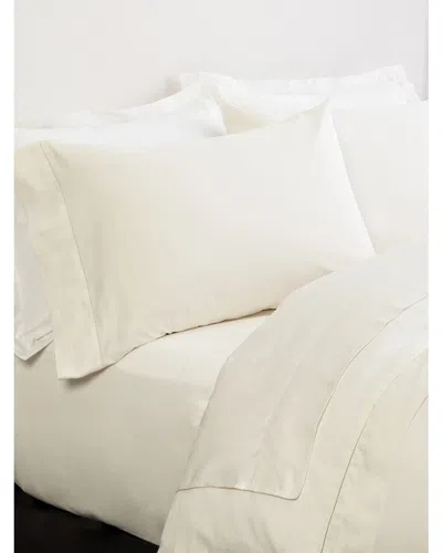 FRETTE FRETTE LUX PERCALE IVORY DUVET COVER