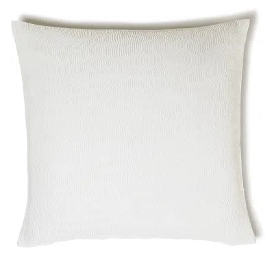 Frette Luxury Cloud Cotton & Silk Textured Euro Sham - Exclusive In White