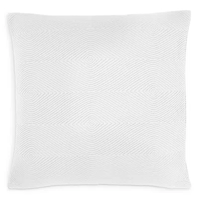Frette Luxury Ripple Decorative Pillow, 20 X 20 - Exclusive In White