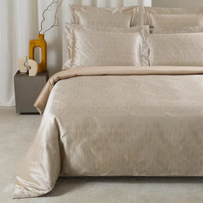 Frette Luxury Sway Jacquard Silk Duvet Cover, King In Neutral