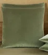 Frette Luxury Velvet Cushion Cover In Green