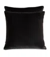 Frette Luxury Velvet Cushion Cover In Grey