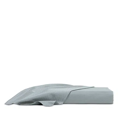 Frette Oblique Cotton & Silk Blend Jacquard Duvet Cover, King In Blue
