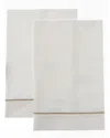 Frette One Bourdon Khaki Line Pillowcase Set