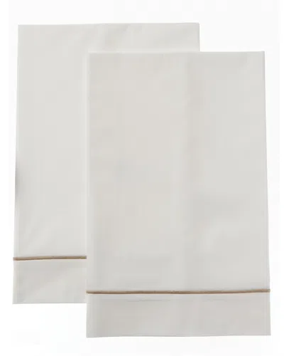 FRETTE FRETTE ONE BOURDON KHAKI LINE PILLOWCASE SET