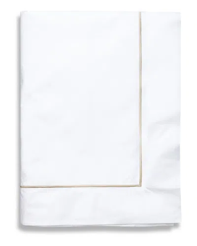 Frette One Bourdon Khaki Line Sham In Nocolor