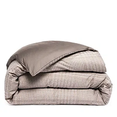 Frette Pied De Poule Arredo Duvet Cover, Queen - Exclusive In Grey/beige