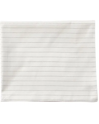 Frette Pinstripe Fashion Sham In White