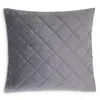 Frette Quilted Velvet Decorative Cushion, 20 X 20 - Exclusive In Gray