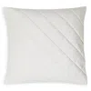 Frette Quilted Velvet Decorative Cushion, 20 X 20 - Exclusive In Ice