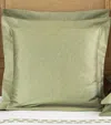 Frette Rays Euro Sham Pillowcase In Green