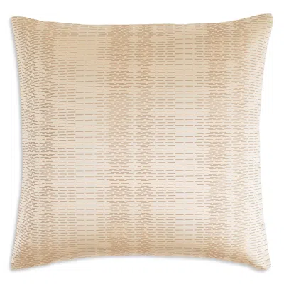 Frette Short Weaving Cotton Jacquard Decorative Pillow, 20 X 20 In Brown