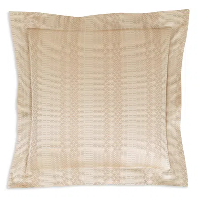 Frette Short Weaving Cotton Jacquard Euro Sham In Brown