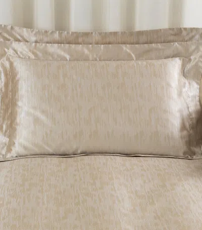 Frette Silk Luxury Sway Oxford Pillowcase In Sand