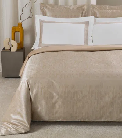 Frette Silk Luxury Sway Queen Duvet Cover In Sand