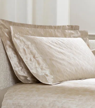Frette Silk Luxury Sway Standard Pillowcase In Sand