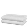 Frette Simple Border Washcloth In White