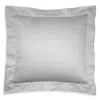 Frette Single Ajour Euro Sham In Gray Cliff