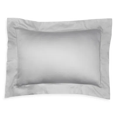 Frette Single Ajour King Sham In Gray Cliff