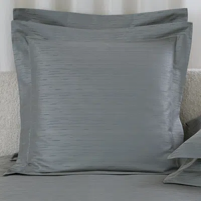 Frette Stardust Jacquard Euro Sham In Gray