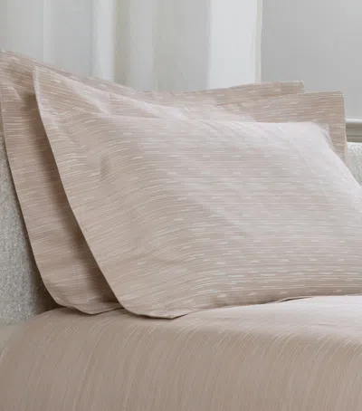 Frette Stardust Jacquard Oxford Pillowcase In Pink