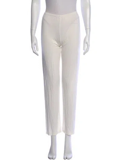 Pre-owned Frette Straight Leg Pants In Neutral