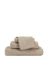 Frette Terry Trim Towels Set In Brown