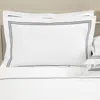 Frette Triplo Poplin Sham, Standard In White