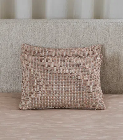 Frette Tweed Decorative Cushion Cover In Pink