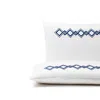 Frette Twist Embroidery King Sham In Navy/nautical Blue