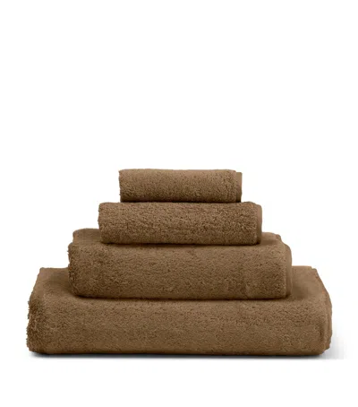 Frette Unito Bath Sheet In Brown