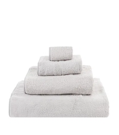 Frette Unito Face Cloth In Gray