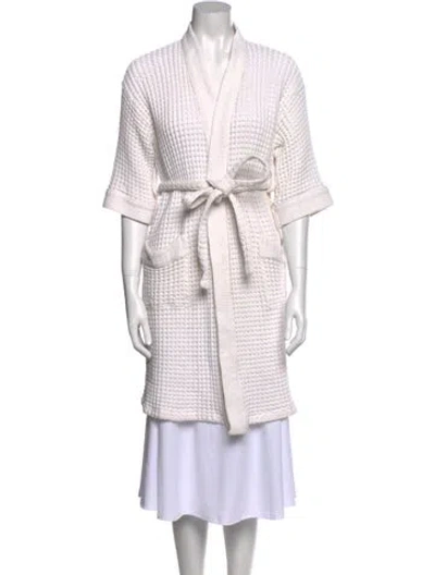 Pre-owned Frette V-neck Sweater In White