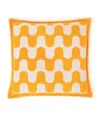 Frette Wool Modernism 003 Cushion In Orange