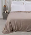 Frette Wool-blend Lightness Blanket In Brown