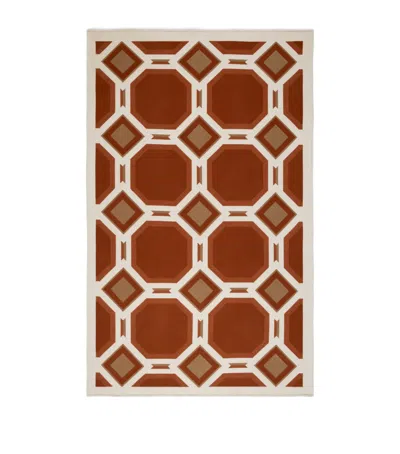 Frette Wool-cashmere Deco 003 Throw In Brown
