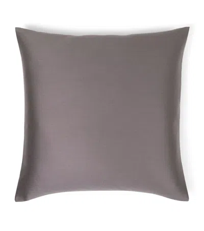 Frette Woolen Sateen Cushion Cover In Gray